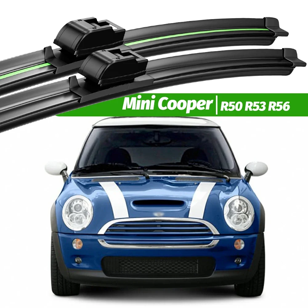 For Mini Cooper R50 R53 R56 2001-2013 2pcs Front Windshield Wiper Blades 2006 2010 2011 2012 Windscreen Window Accessories