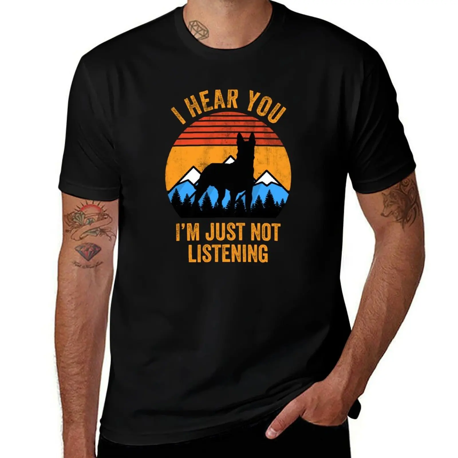 I Hear You I'm Just Not Listening Stubborn Malinois T-Shirt Plus Size Everyday Tee Shirt T-Shirt