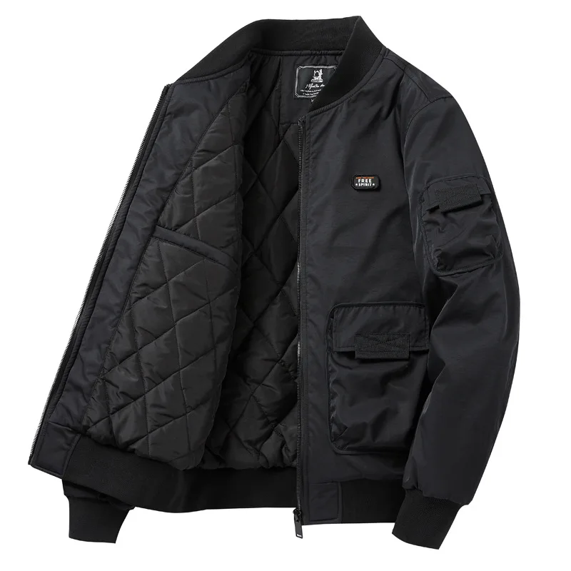 New Fashion Men Winter Trendy Reversible Pilot Jackets Thicker Warm Dowm Jackets Male Multiple Pockets Cargo Jackets Parkas 5XL