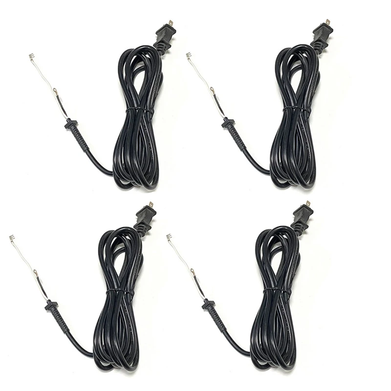 4X Replacement Power Cord For Wahl 8147 8466 8467 Hair Clipper Cable Hair Trimmer Part DIY Accessory US Plug