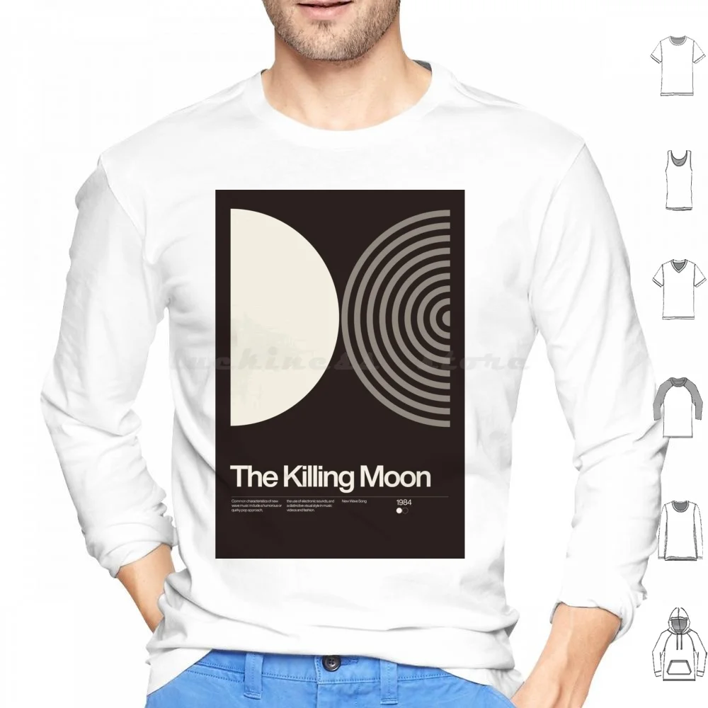 The Killing Moon Inspired Lyrics Design Hoodie Cotton Long Sleeve The Killing Moon Echo The Bunnymen Music Eighties Band Post