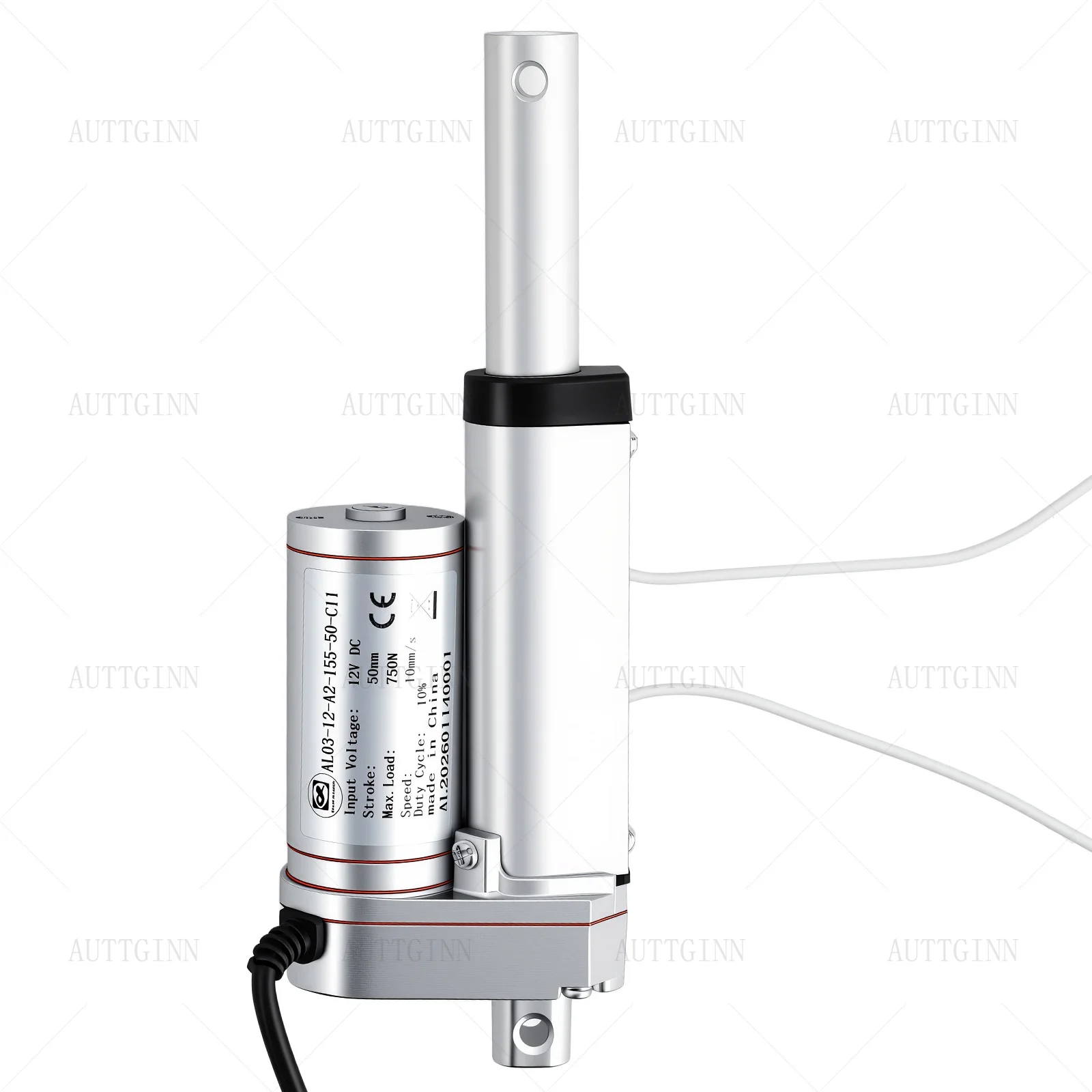 

Электрический линейный привод DC12V 750N с регулируемым ходом, магнитным концевым выключателем, скоростью 10 мм/с и длиной хода 50 мм для автоматического оборудования