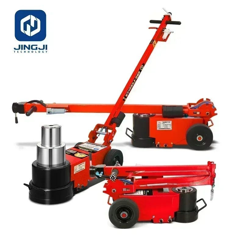 80T Hydraulic Truck Jacks Pneumatic Electroplated Car Lift