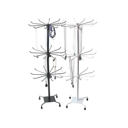 Metal 3Layer Rotating Rack Hat Sock Display Store Shelf Jewelry Display Bracelet Necklace Holder Display Stand Cases