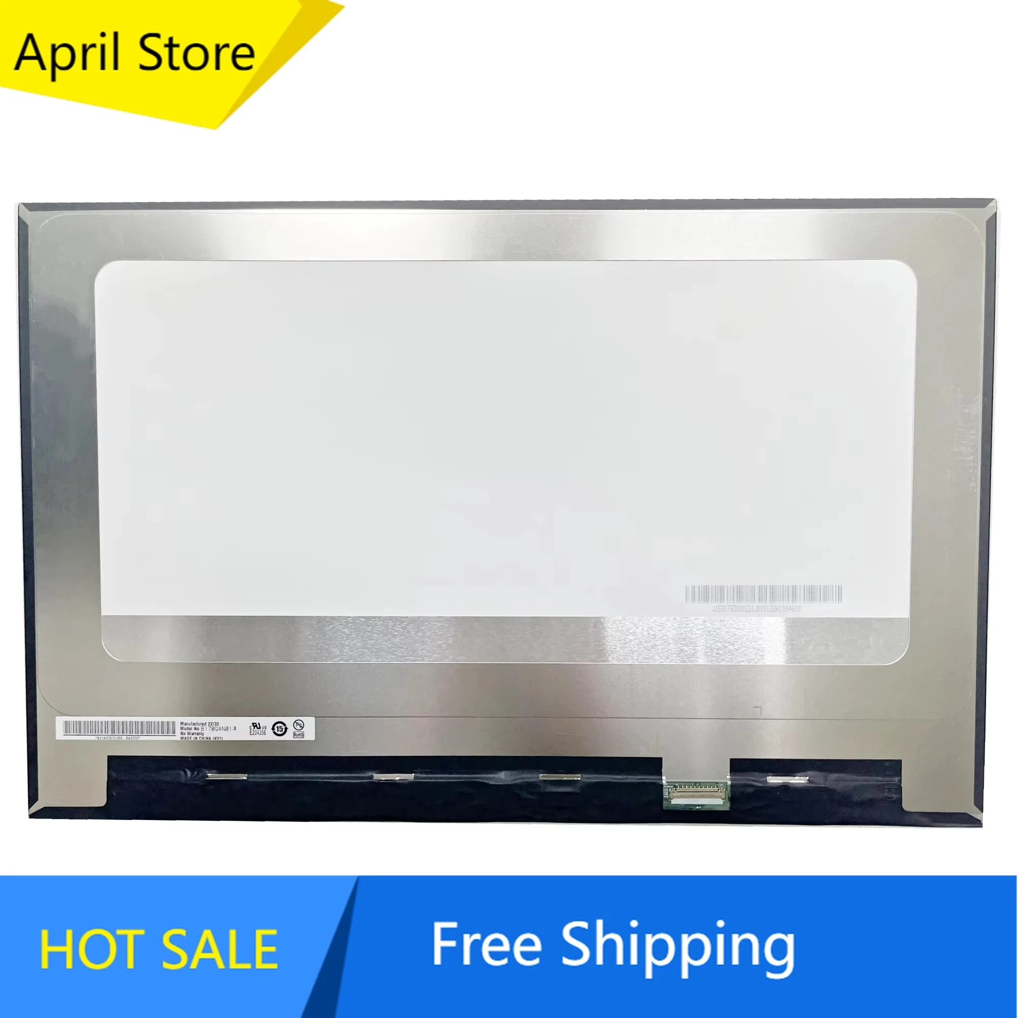 B170QAN01.0 17.0 inch 165Hz Laptop LCD Screen 2560*1600 EDP 40 Pins 100% DCI-P3