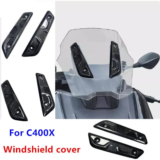

Подходит для мотоцикла BMW C400X/GT, модификация переднего лобового стекла, крышка, аксессуары для нажимной ленты лобового стекла, углеродное волокно.