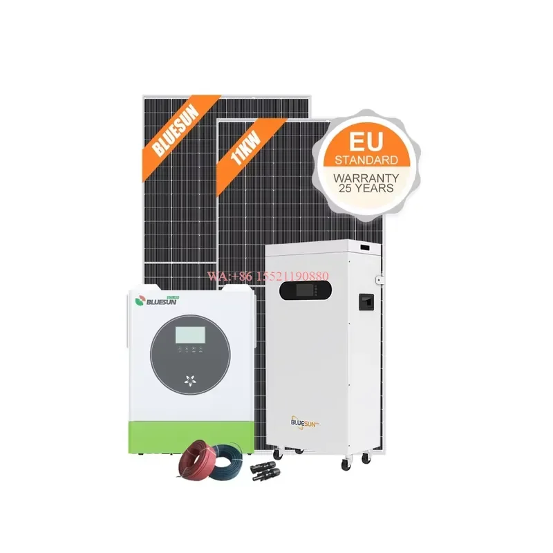 WMWMNU for Bluesun Solar Energy Storage System 5Kw 10Kw Photovoltaic Hybrid Off Grid PV System Complete Kit for Home