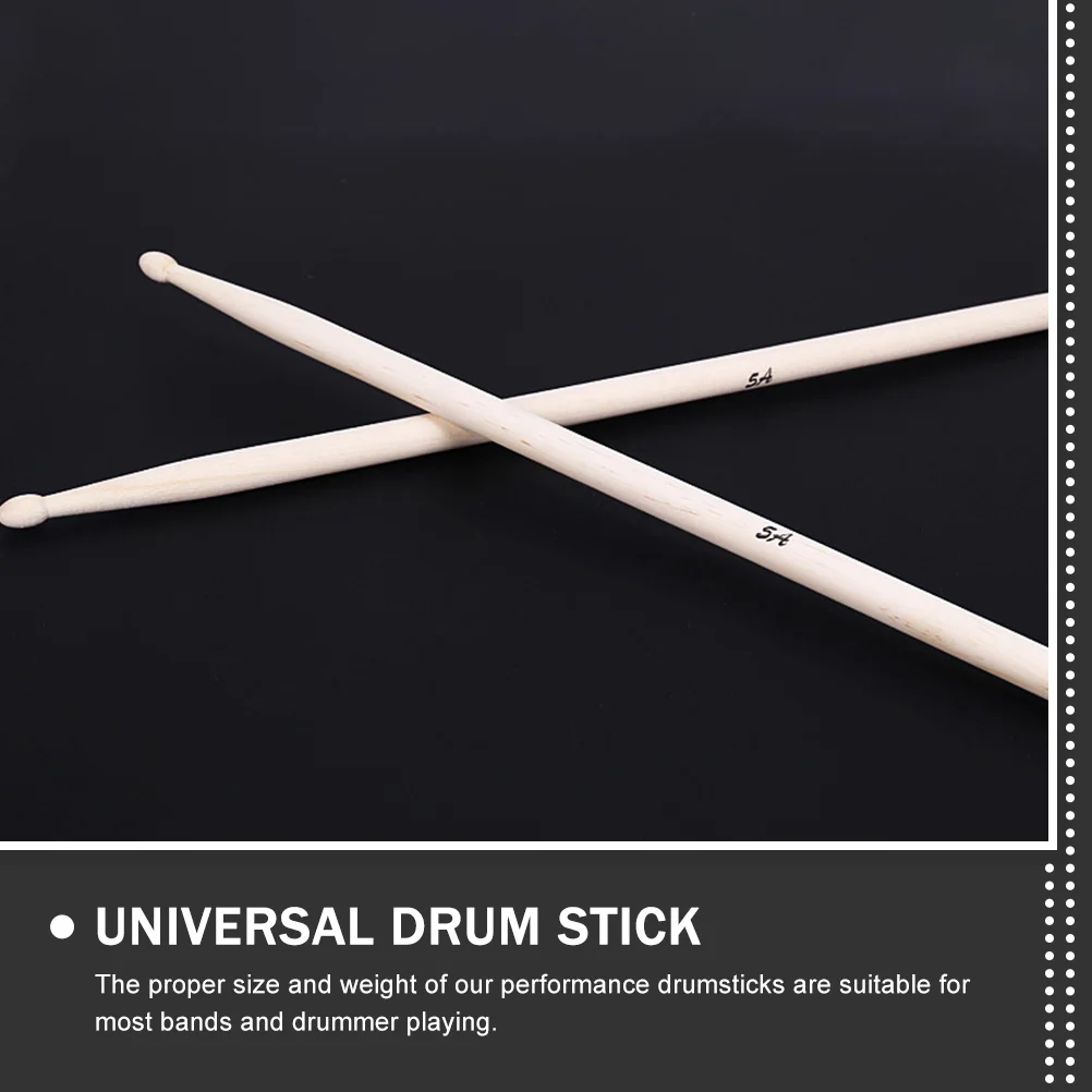 

2 Pairs Maple Sticks Drum Accessories Percussion Practical Drumstick Stage Drumsticks Wooden Music Instrument Baby