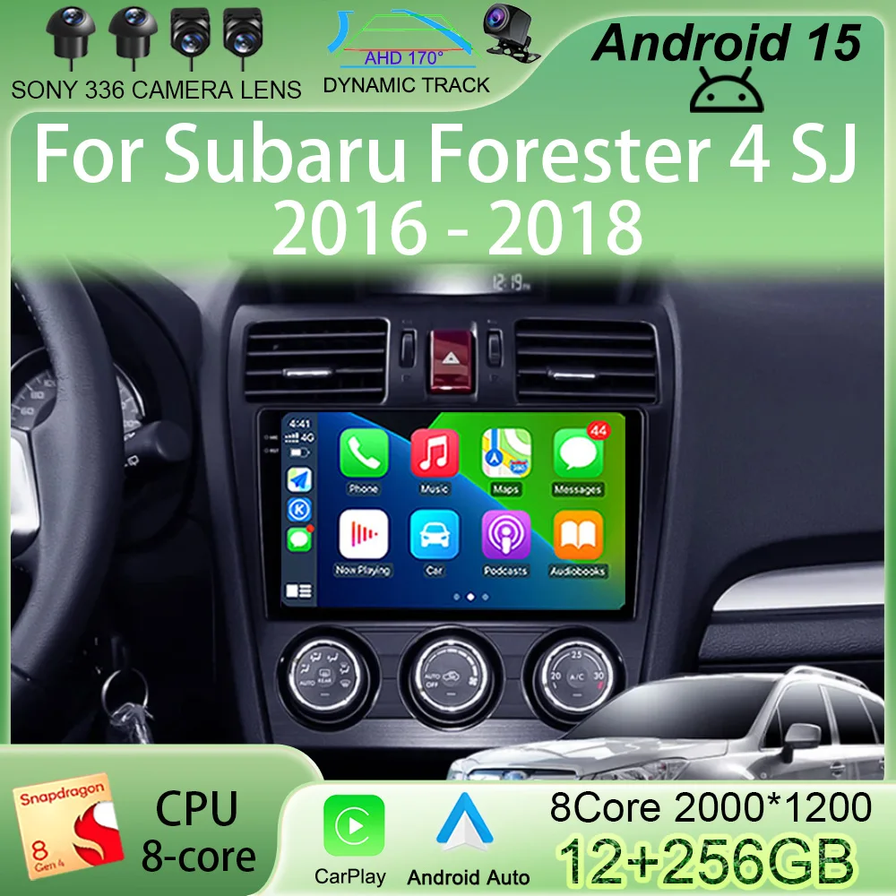 

Автомагнитола для Subaru Forester 4 SJ 2016-2018, мультимедийный видеоплеер, навигация, стерео, GPS, Android 13, 2Din, 2 Din, Dvd