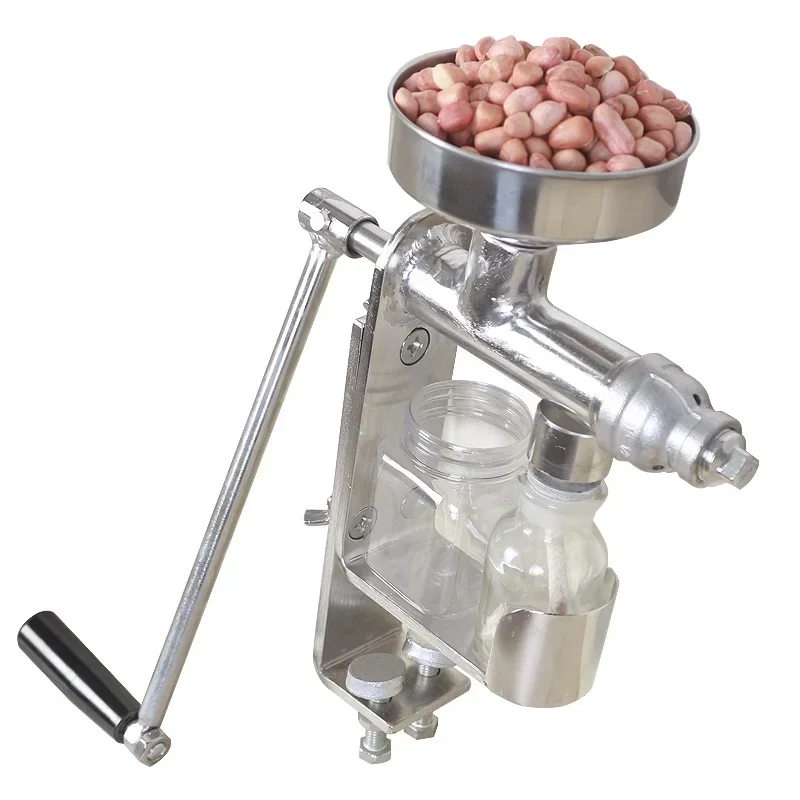 Manual Oil Press Machine Oil Extractor Peanut Nuts Seeds Oil Press Machine Expeller  Extractor Machine