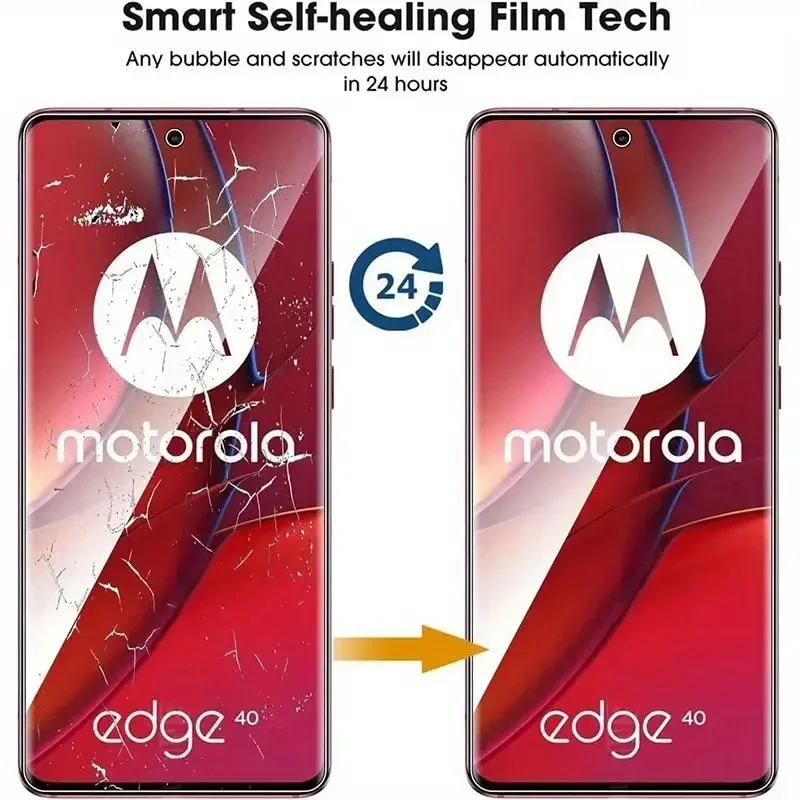 4Pcs Hydrogel Film For Motorola Edge 50 30 Ultra 40 Pro Neo Screen Protector For Motorola G84 G54 G24 G14 Soft Protection Film