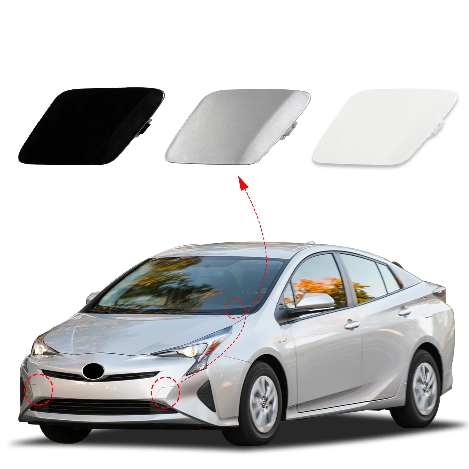 

Передний бампер OLANGDA, крышка фаркопа, буксировочная проушина для Toyota Prius 2016 2017 2018 52128-47050 52128-47070 52128-47906 52127-479