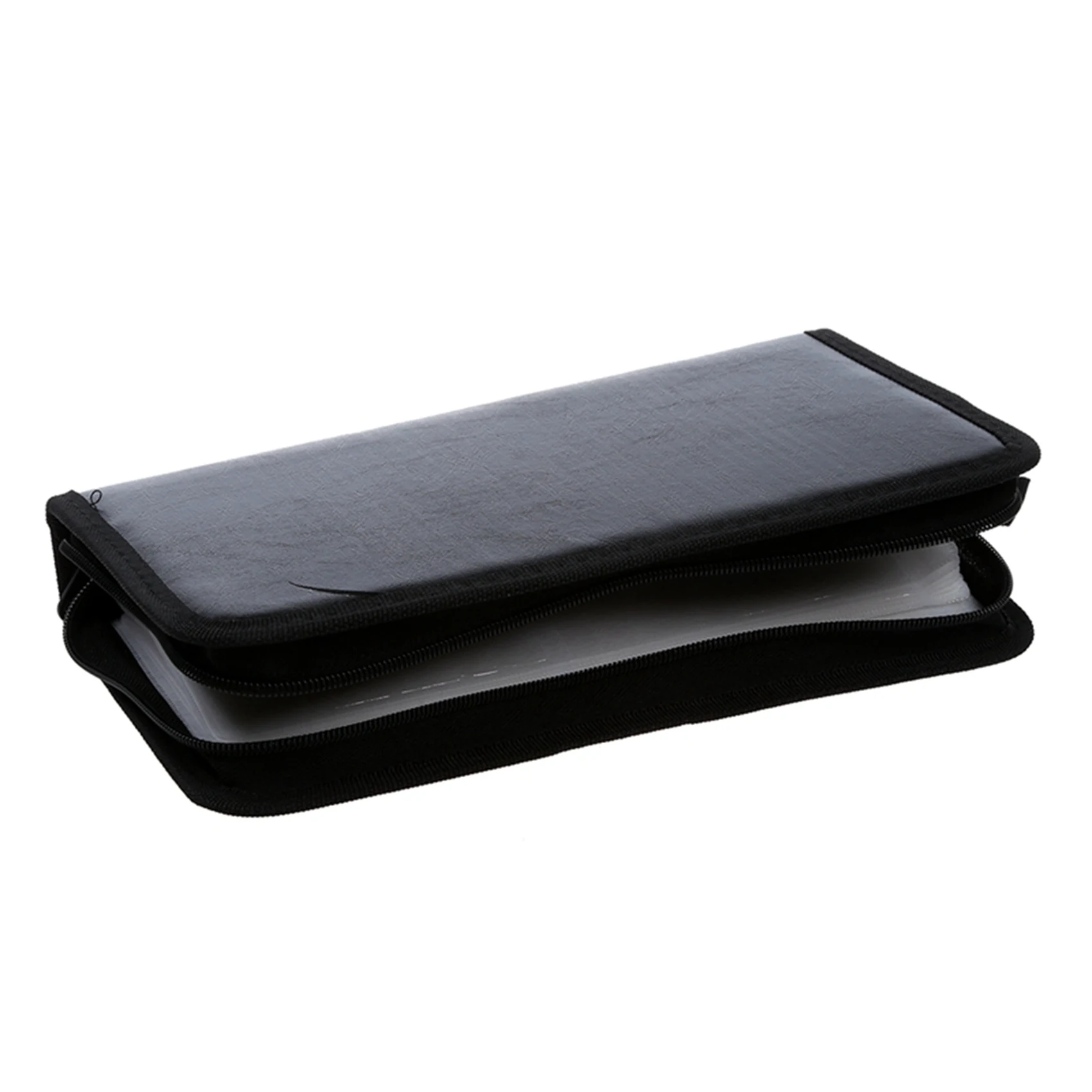 N36R-3X 80 VCD DVD CD Faux Leather Case Storage Holder Organizer Black