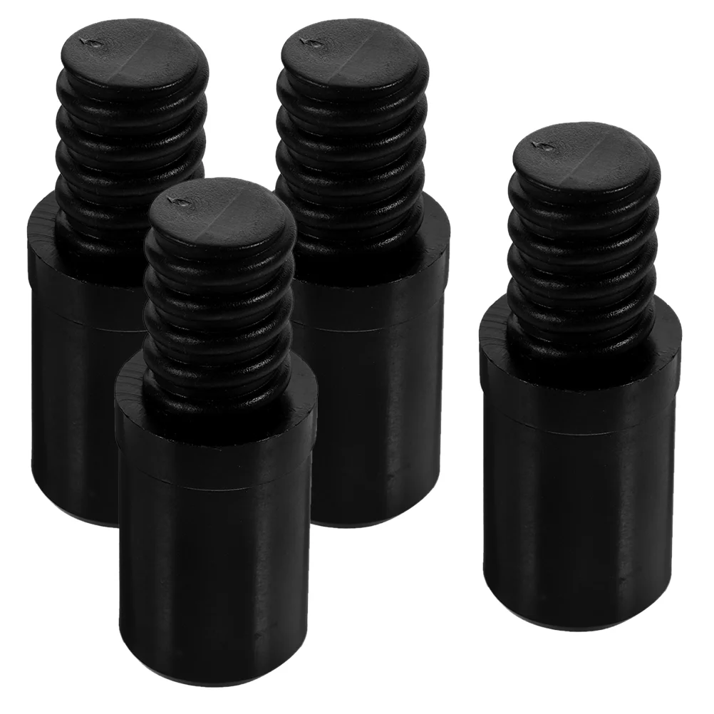 4 Pcs Mop Head Threaded Tip Replacement Connector Pole Adapter for Telescopic Rod Broom Handle Tips Push Plastic