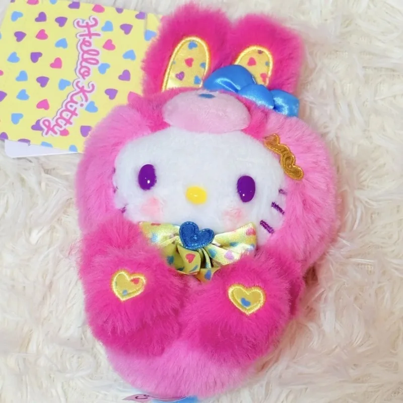 Kawaii My Melody Sanrio Children Cartoon Cute Plush Toys Key Chain Schoolbag Decoration Doll Pendant Christmas Gifts for Girls