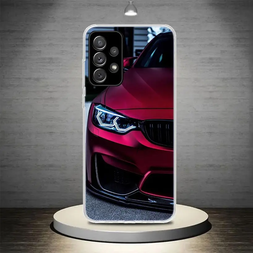 Blue Red Car for Bmw Phone Case Cover For Samsung Galaxy A55 A54 A52 A53 A15 A14 A12 A13 A25 A24 A22 A23 A35 A34 A32 A33 A04S A0