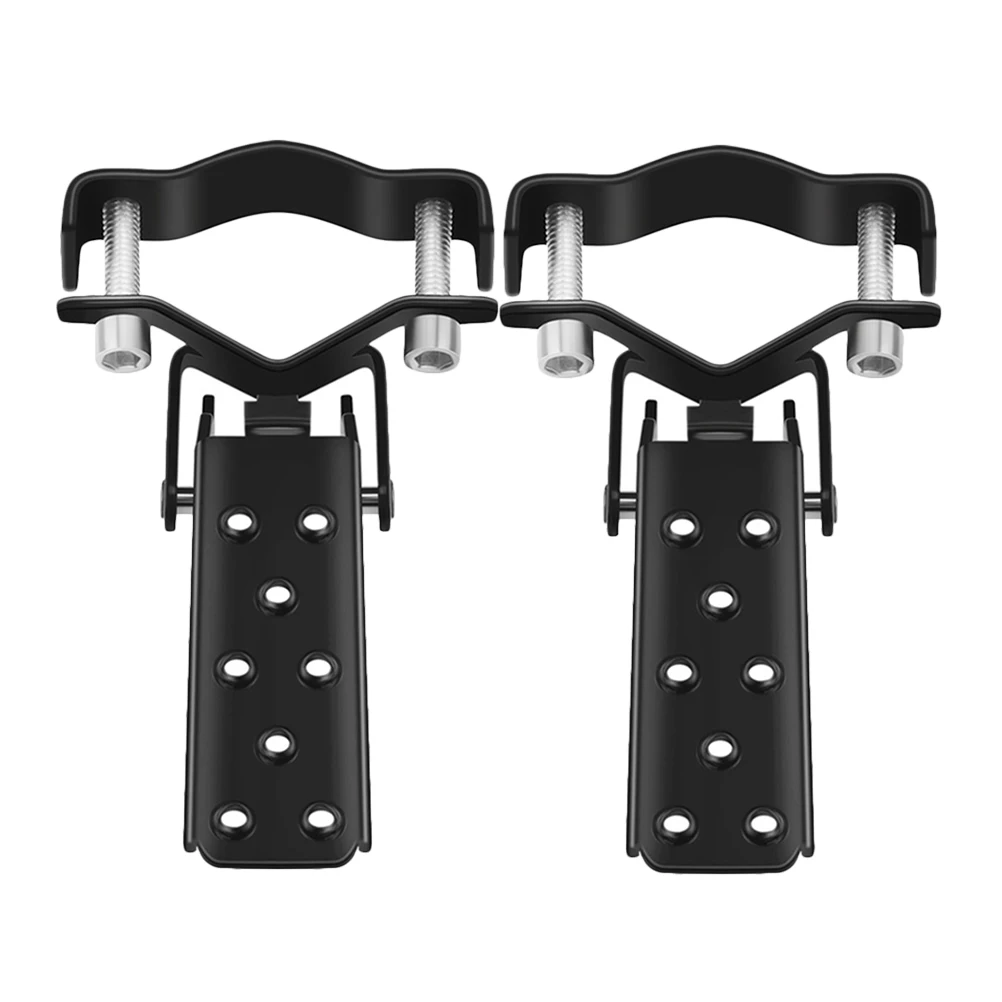 

1Pair Foldable Bike Rear Seat Pedals Black Metal Footrest Pegs for Mountain Cycling Accessories Suitable Axles