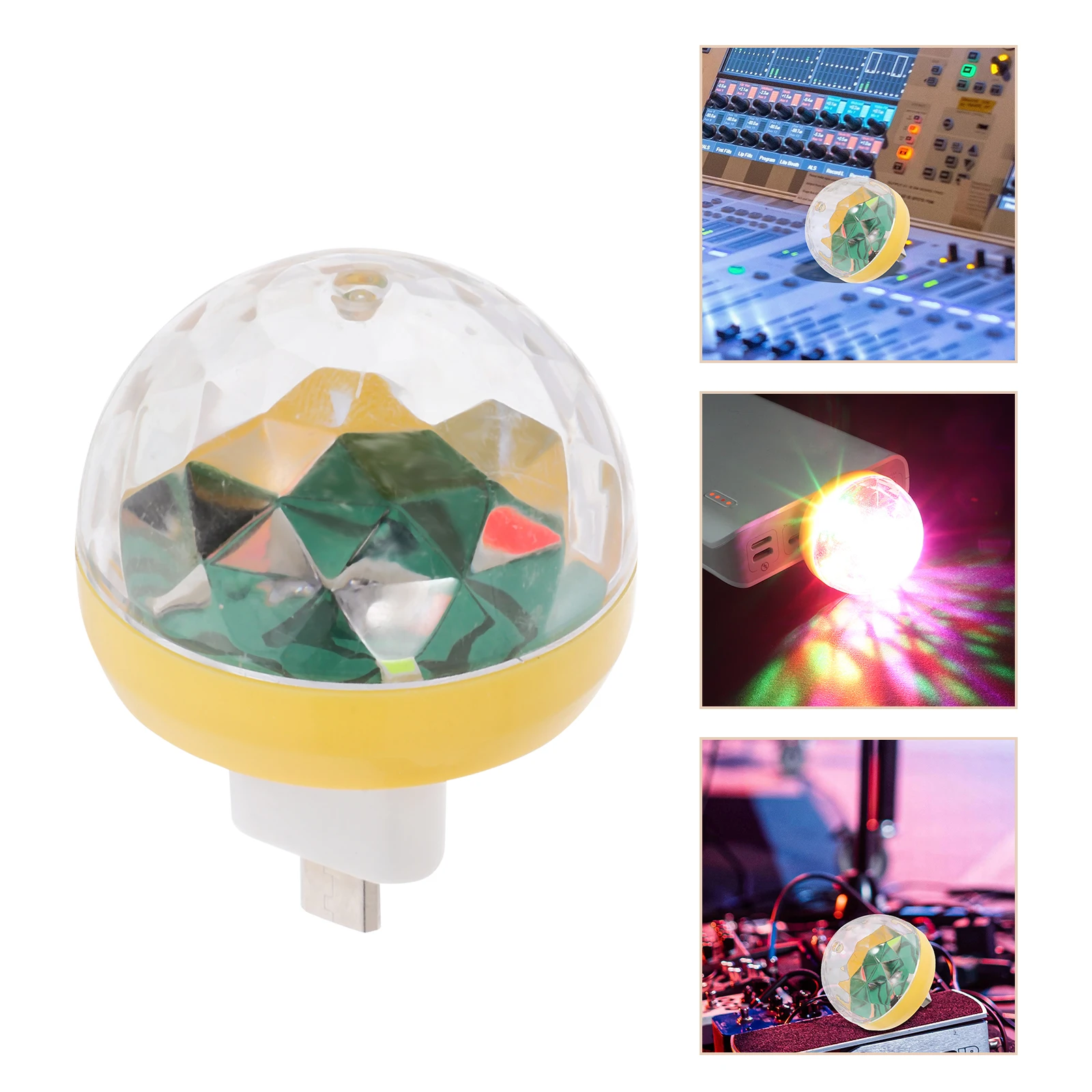 

Mini LED Lamp USB Stage Light Disco DJ Lighting Sound Activated Effect Lights for Party