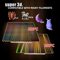 H1H Sheet 184 235 241 257 310 Double Sided Magnetic Build Plate Spring Steel Sheet Ender 3 Prusa MK3S Upgrade Bed 310x315