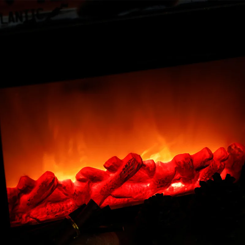 LED Creative Fireplace Light, Flame Light Square Indoor Study Shop Flame Ambient Light Creative Fireplace Luminous Flux 2800lm