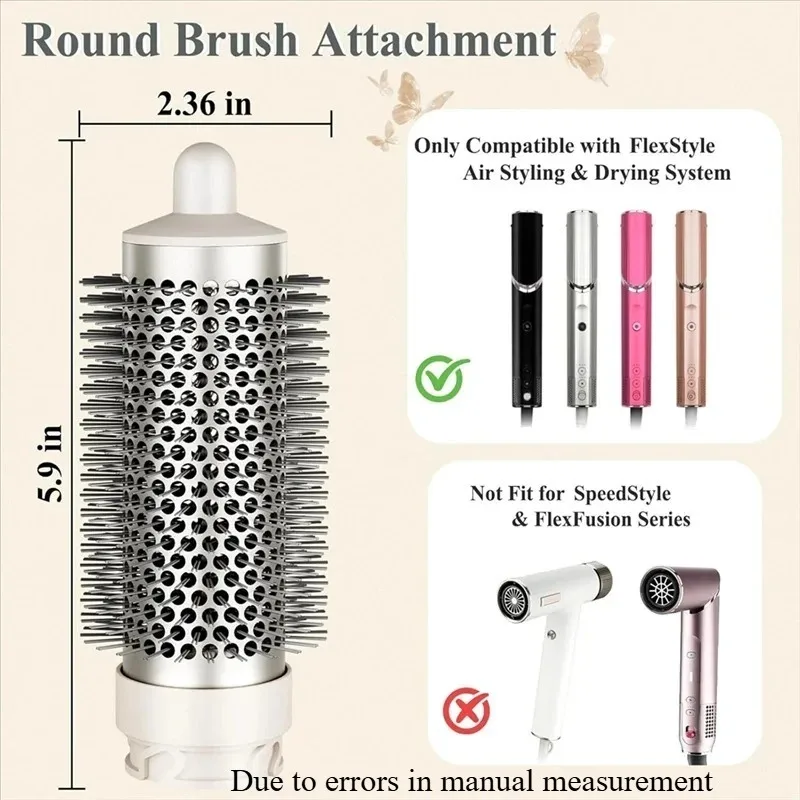 Suitable for Shark Curling Iron, Tapered Curling Iron, Shark Flexstyle, Medium Cylindrical Comb, Straight Hair Clip
