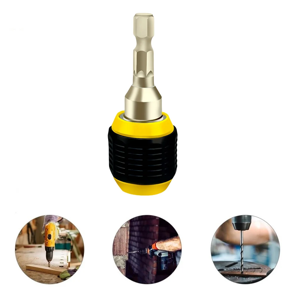 Drill Bit Converter Hex Handle Adapter Power Tool Accessory Anti-slip Handle Design Double Head Extractor For Charging Drill