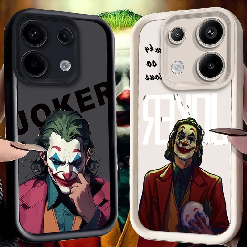 J-Joker Phone Case for Xiaomi Redmi Note 13 12 Pro Plus 4G 5G 13C 12C Turbo 11 11S 10 10S 9 10A 10C 9C A2 A1 Soft Silicone Cover