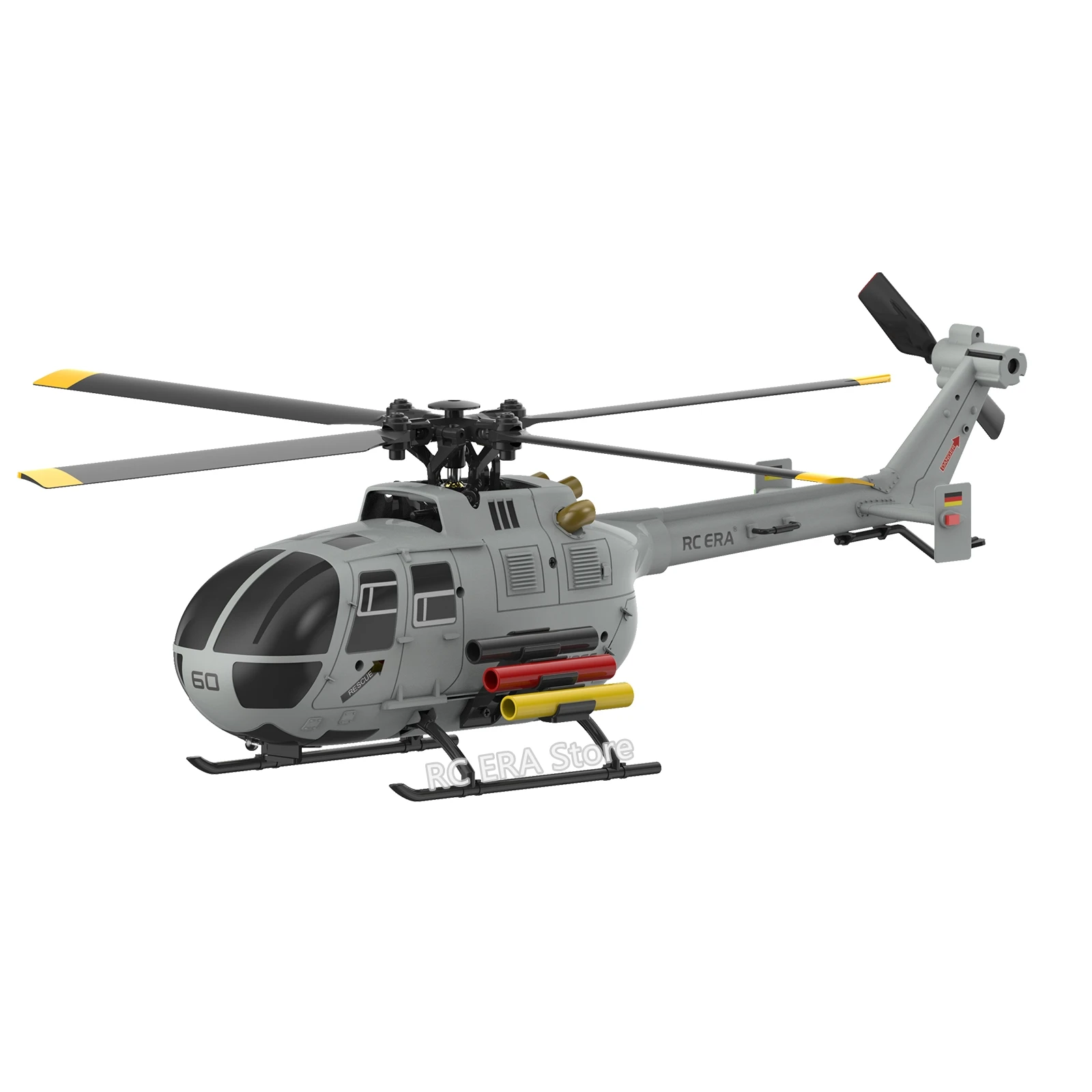RC ERA C186S Brushless BO105  RC Helicopter 2.4G 6-Aixs Gyroscope 4CH Altitude Hold Optical Flow Remote Control Toys for Adult