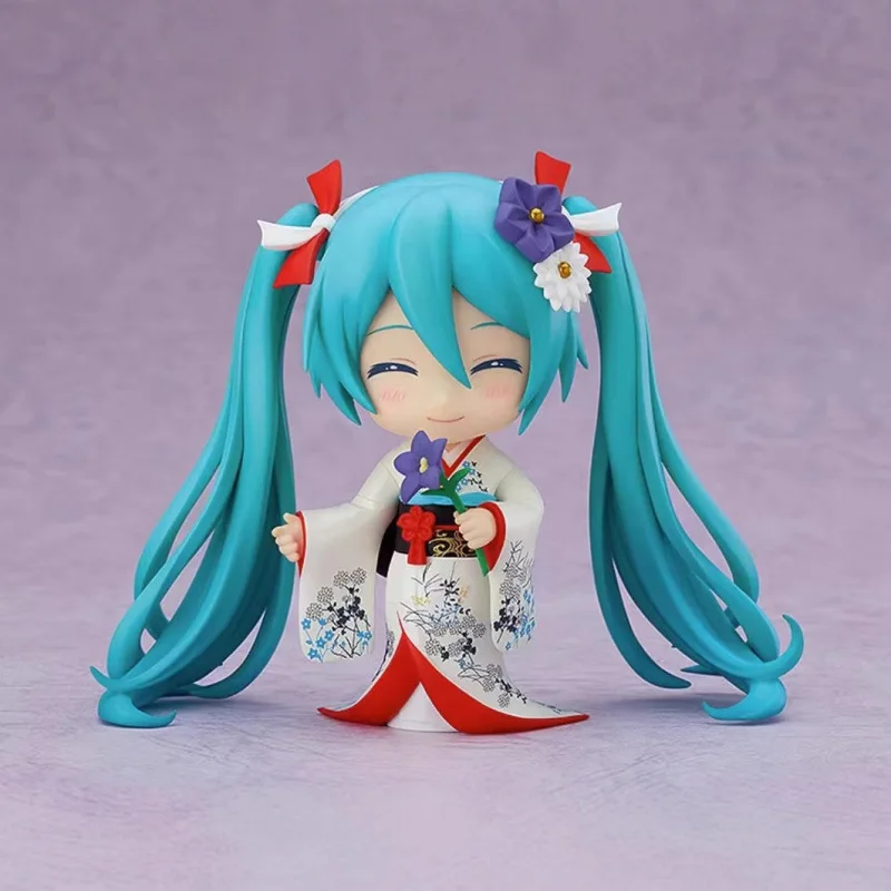 Nowe Figurki Anime Hatsune Miku Glina Ludzkie Stawy Ruchome Model Lalka Kolekcjonerskie Ozdoby Dekoracja Samochodu Prezent dla Fanów Zabawki dla Dzieci