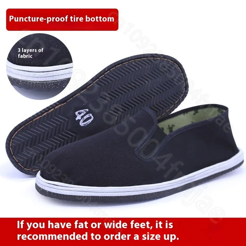 Men's Traditional Chinese Kung Fu Cotton Cloth Shoes Tai-chi Martial Art Training Sneakers Breathable Wearable Sport Footwear
