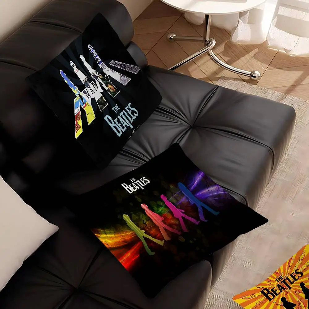 T-The-B-Beatles Rock Band Cushion Cover Decorative Pillow Sofa Home Decor Case Pillow Cases