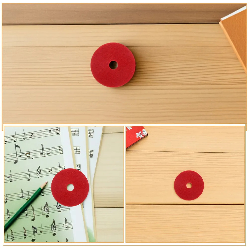24Pcs Drum Cymbal Felt Pads Double Layer 4x0.8cm Noise Dampening Cushion Protectors for Stands Drum Felt Pad Cymbal Kit