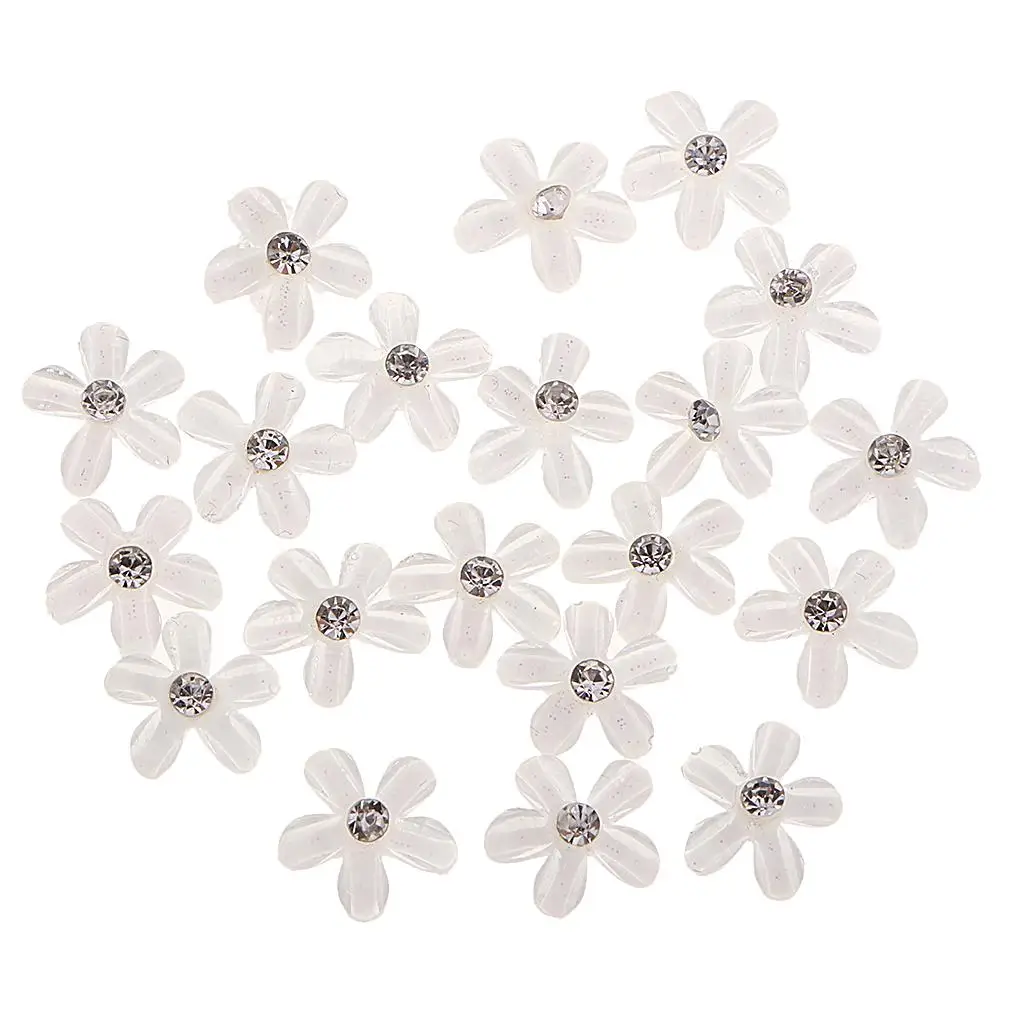 Decorative Flower Flatback Rhinestone Buttons Craft Materials Jewelry Button Covers for Clothes Decoration and Bridal Ceremony