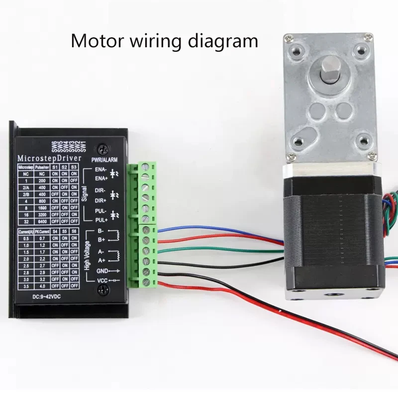 5840-42Hybrid Deceleration  Stepper Motor Driver Set Small Large Torque Worm Gear and Worm DC Deceleration Motor