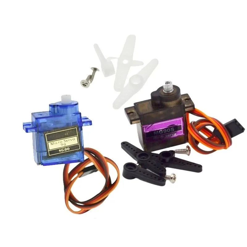 

MG90S SG90 9g Metal Steering Gear 450 Helicopter Fixed-wing Model Aircraft Remote-controlled Aircraft 9g Model Aircraft