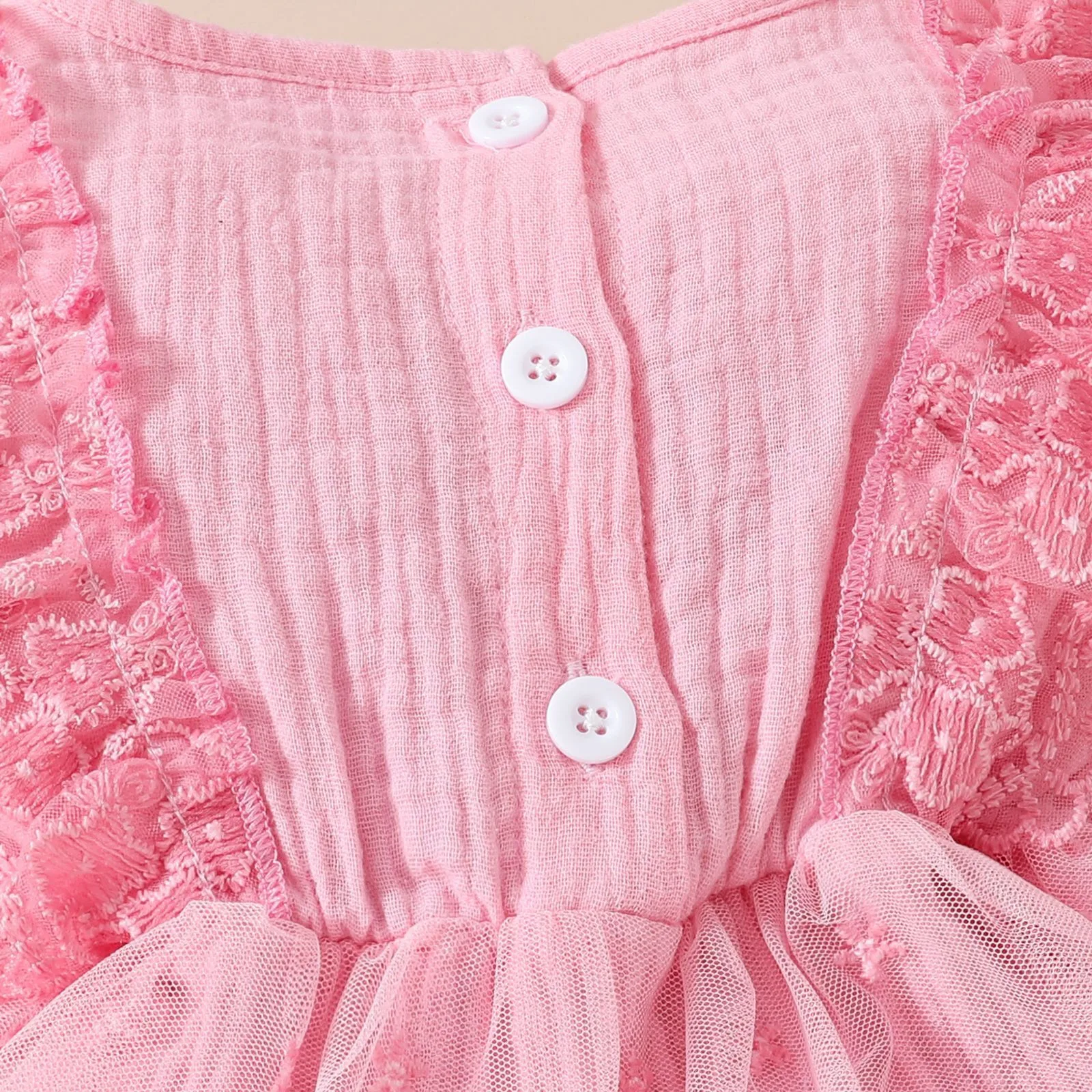 2Pcs Baby Girls Summer Clothes 2024 Pink Floral Lace Bodysuit Dress For Newborns Girl Romper Baby Onesie Infants Costume 0-18M