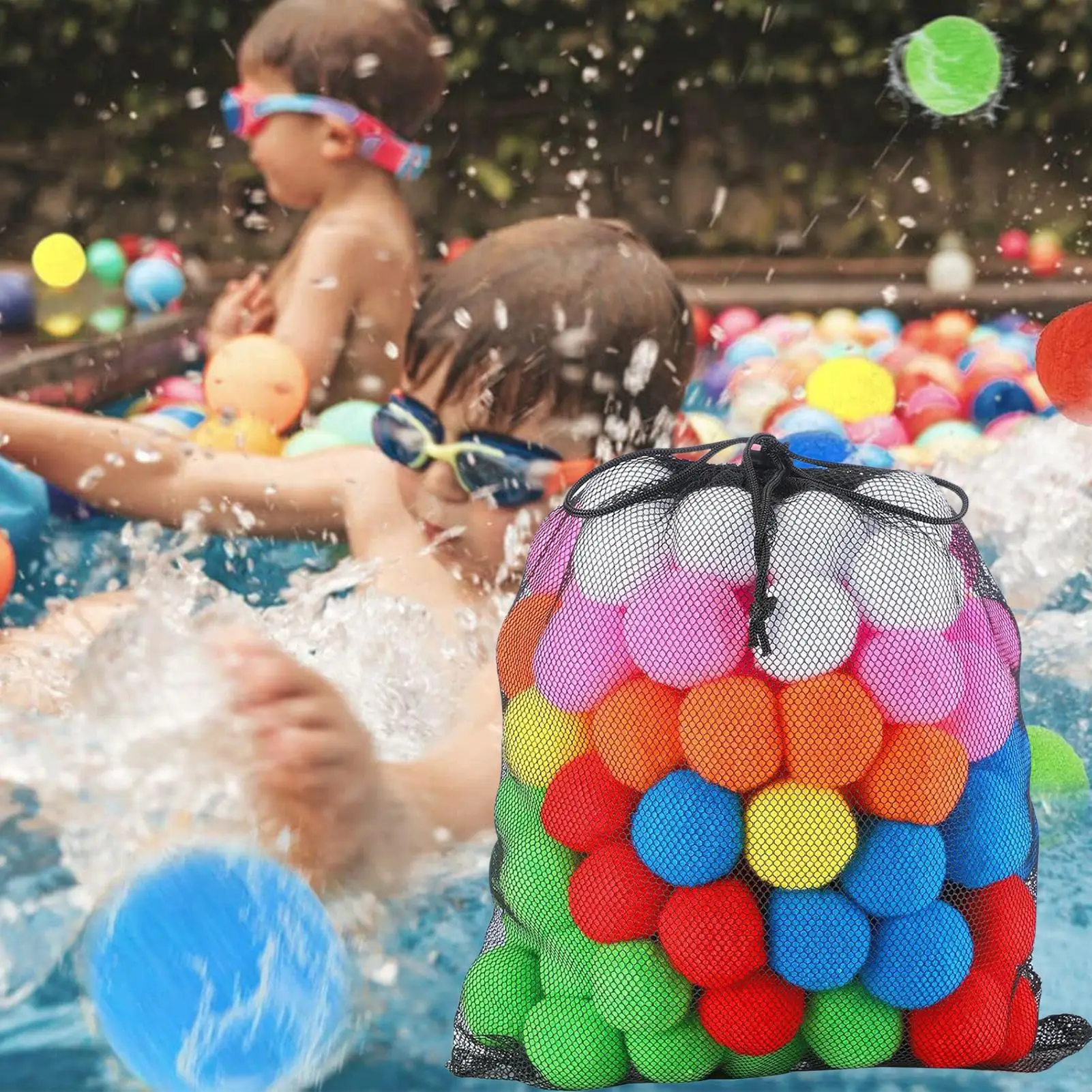 60PCS Outdoor Sport Ball Colorful Soft Water Swim Pool Ocean Wave Ball Baby Eco-Friendly Stress Air Ball Tent Toys - view 3