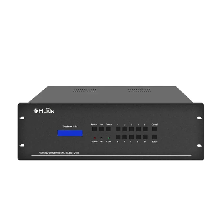 HUAIN Video Matrix Modular HD Hybrid Seamless Switcher 16x16 4k Video Matrix for Wall Displays