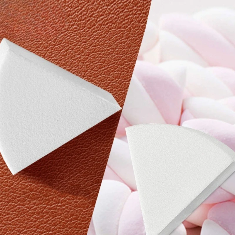 6 stks/set Driehoek Make Up Sponzen Gezicht Foundation Concealer Crème Waaiervormige Detail Poederdons Cosmetica Applicator Gereedschap Zwart