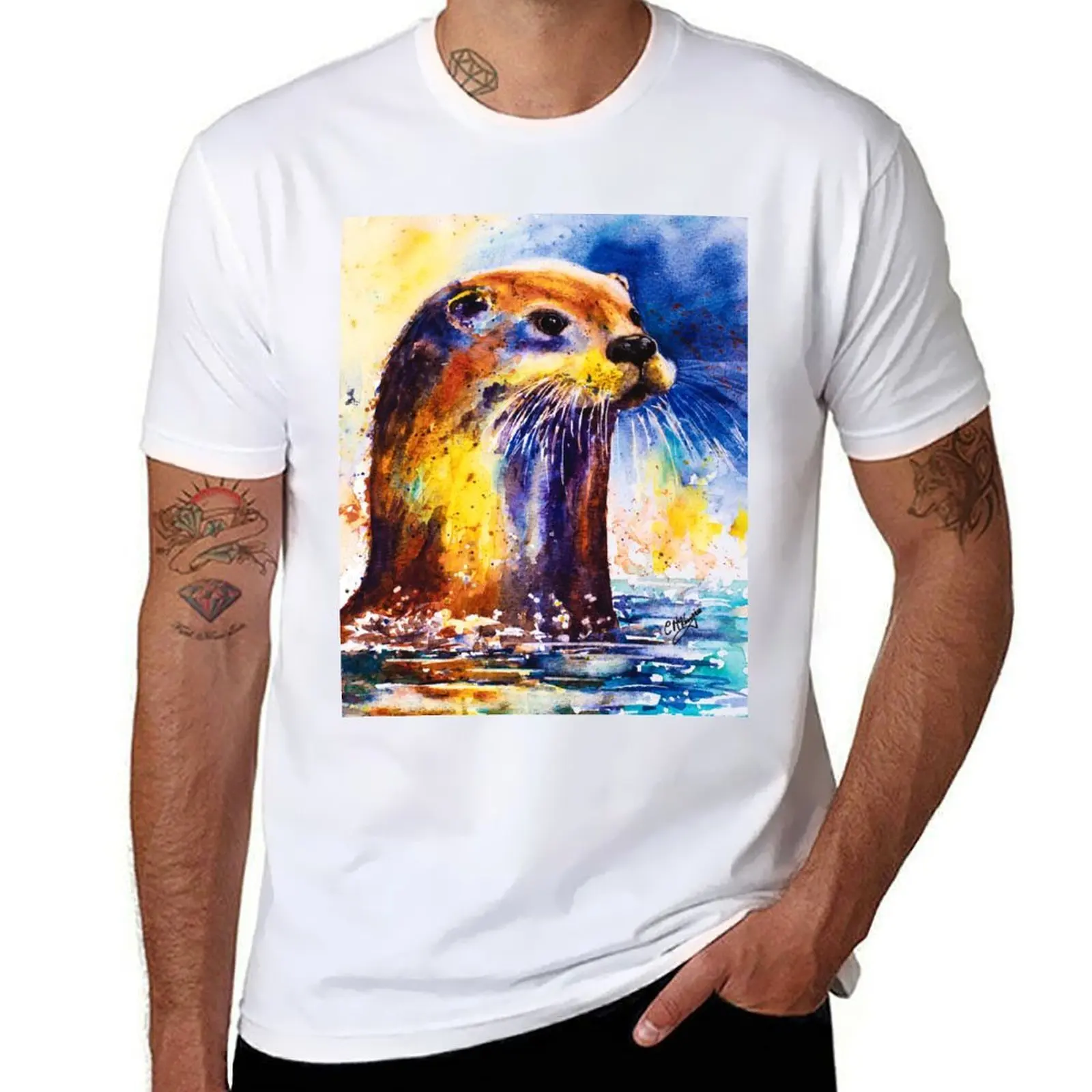 

Ottie Otter T-Shirt t shirts for man graphic tees t shirt man luxury T-Shirt