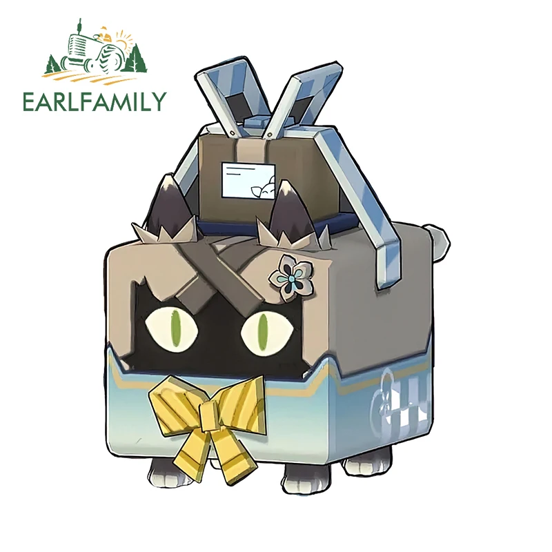 

EARLFAMILY 13 см × 10,3 см, Kirara Genshin Impact, Развлекательное искусственное модное водонепроницаемое украшение для кузова автомобиля