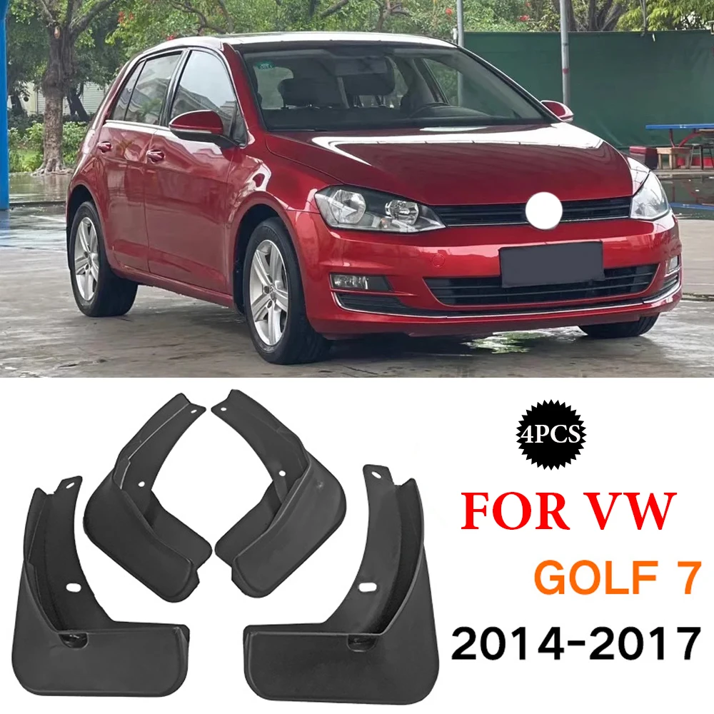 

High quality Car Accessories Fender Flares Mud Flaps Mudguards Splash Guards Mudflaps For VW Golf 7 MK7 2014 2015 2016 2017