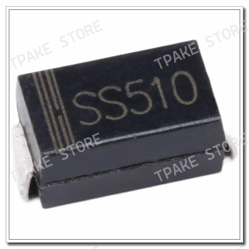 SS510 SR5100 5A 100V SMA DO-214AC SMD Schottky Diodes