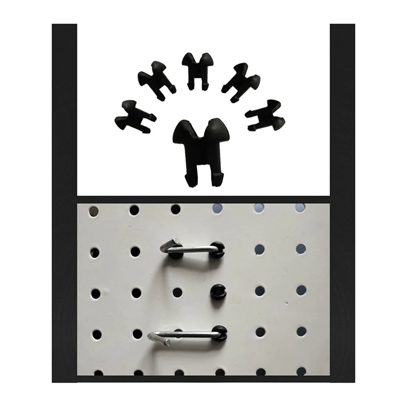 Peg Board Hook Locks,120Pc Peg Board Locks Peghook Stoppers For Stopping Hooks From Falling Off For 1/8In Peg Boardhooks