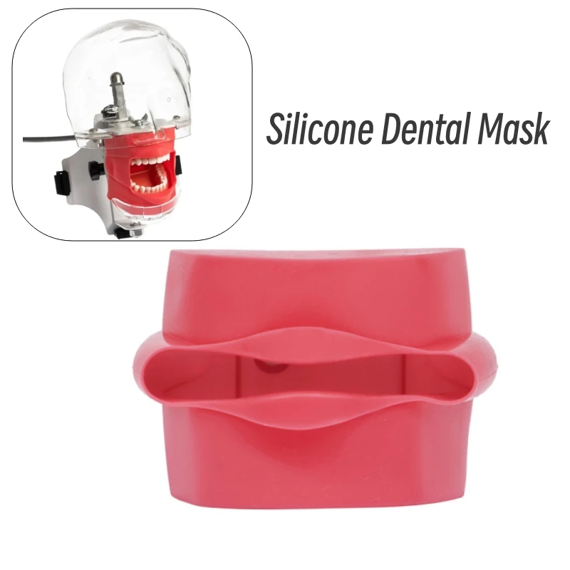 Dental Silicone Mouth Mask 1:1 Head Model Skin Mask Cheek Replacement for Dentist Technician Training Practicing
