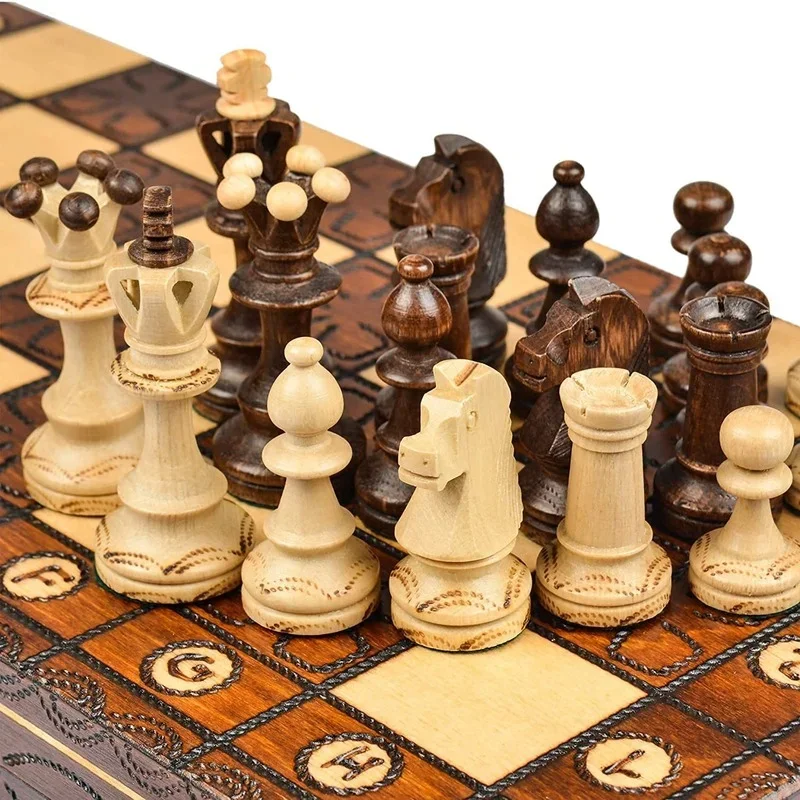 Wooden Professional Luxury Chess Set Folding Large Adults Duel Table Game Tournament Fashion Gametoys Jogo De Xadrez Board Game