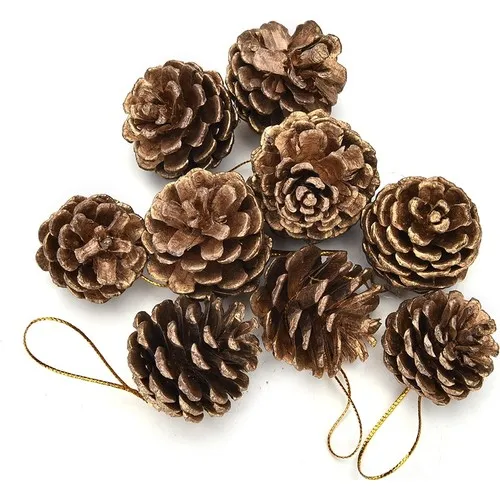 Türemiş Pine Cone Marriage Engagement Ornament Natural Color Big size 60 Pcs