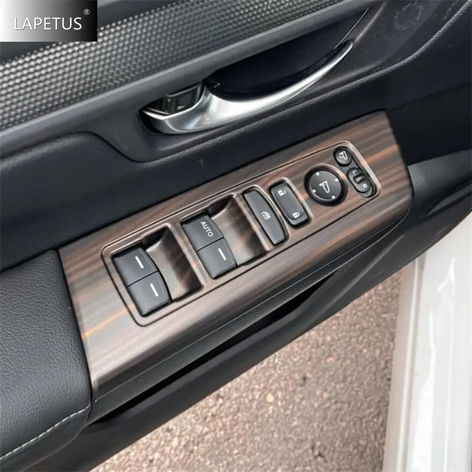 

Wood Grain Car Lights Switch / Door Handle Bowl / Water Cup Holder / Rear AC Accessories Cover Trim For Honda CR-V CRV 2023 2024