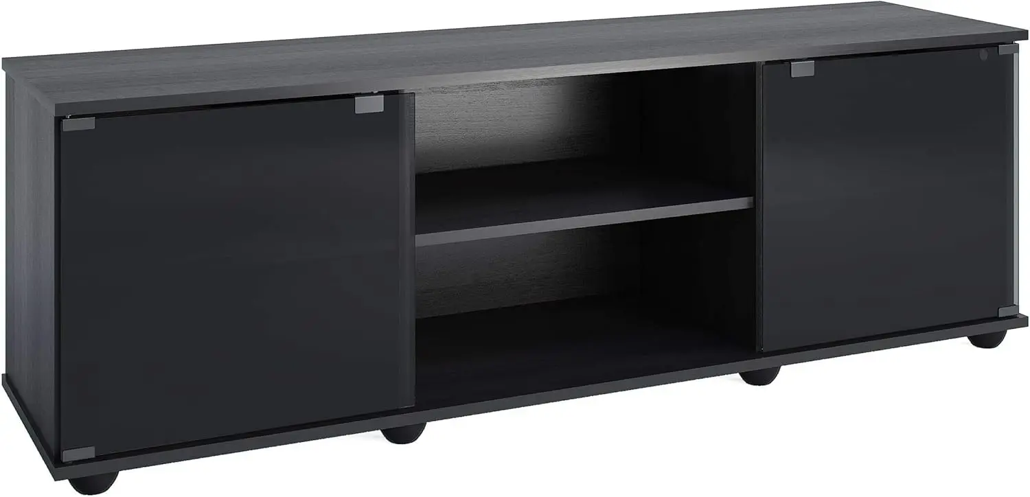 Sonax Fiji 60-Inch TV Component Bench, Ravenwood Black