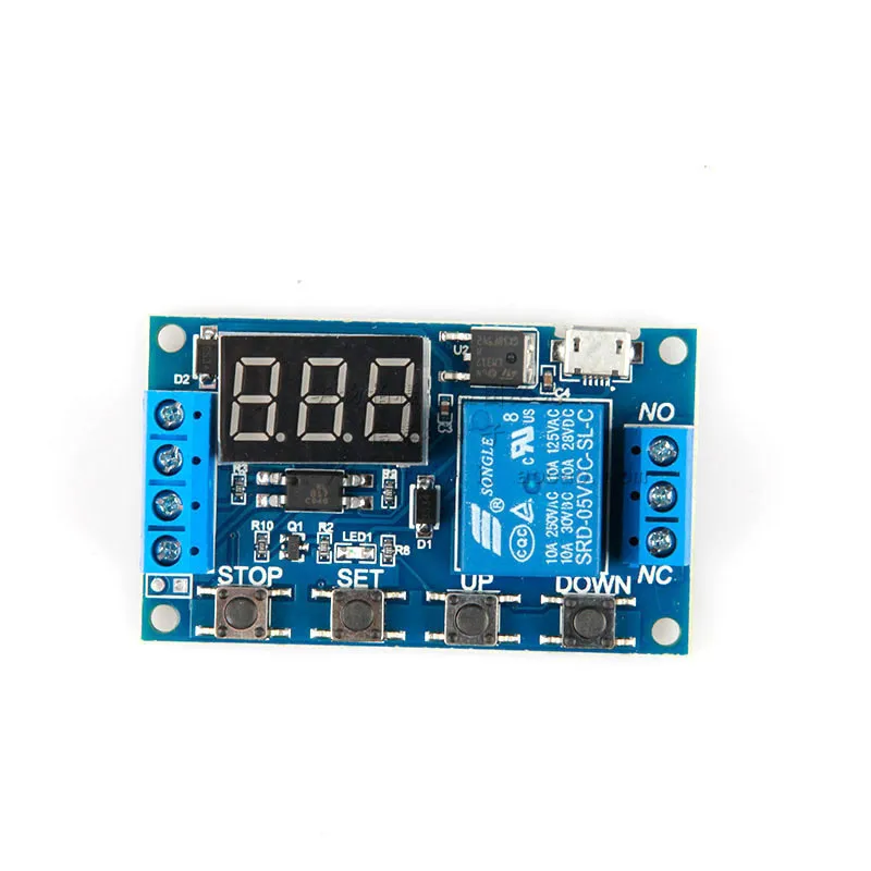 1-Weg Relais Module Vertraging Power-Off Module Disconnect Trigger Schakelaar Vertraging Cyclus Timing Circuit Switch